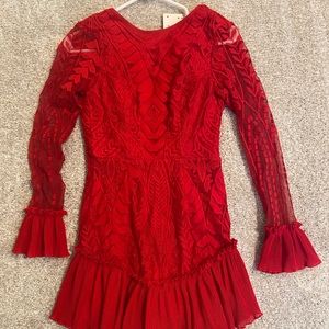 hello molly red dress